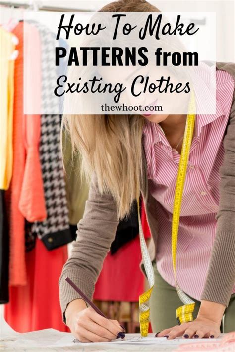 sewing patterns from existing clothes